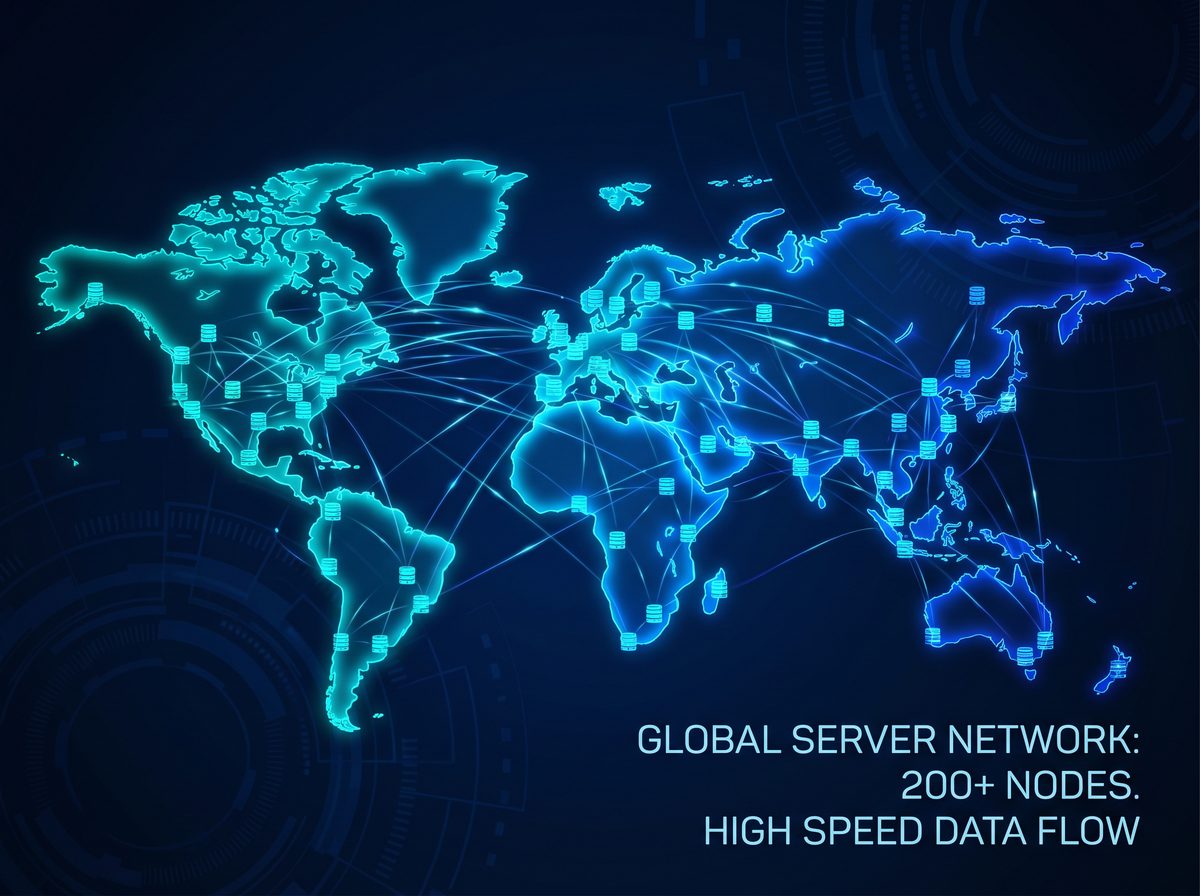 轮盘加速器全球服务器节点分布图